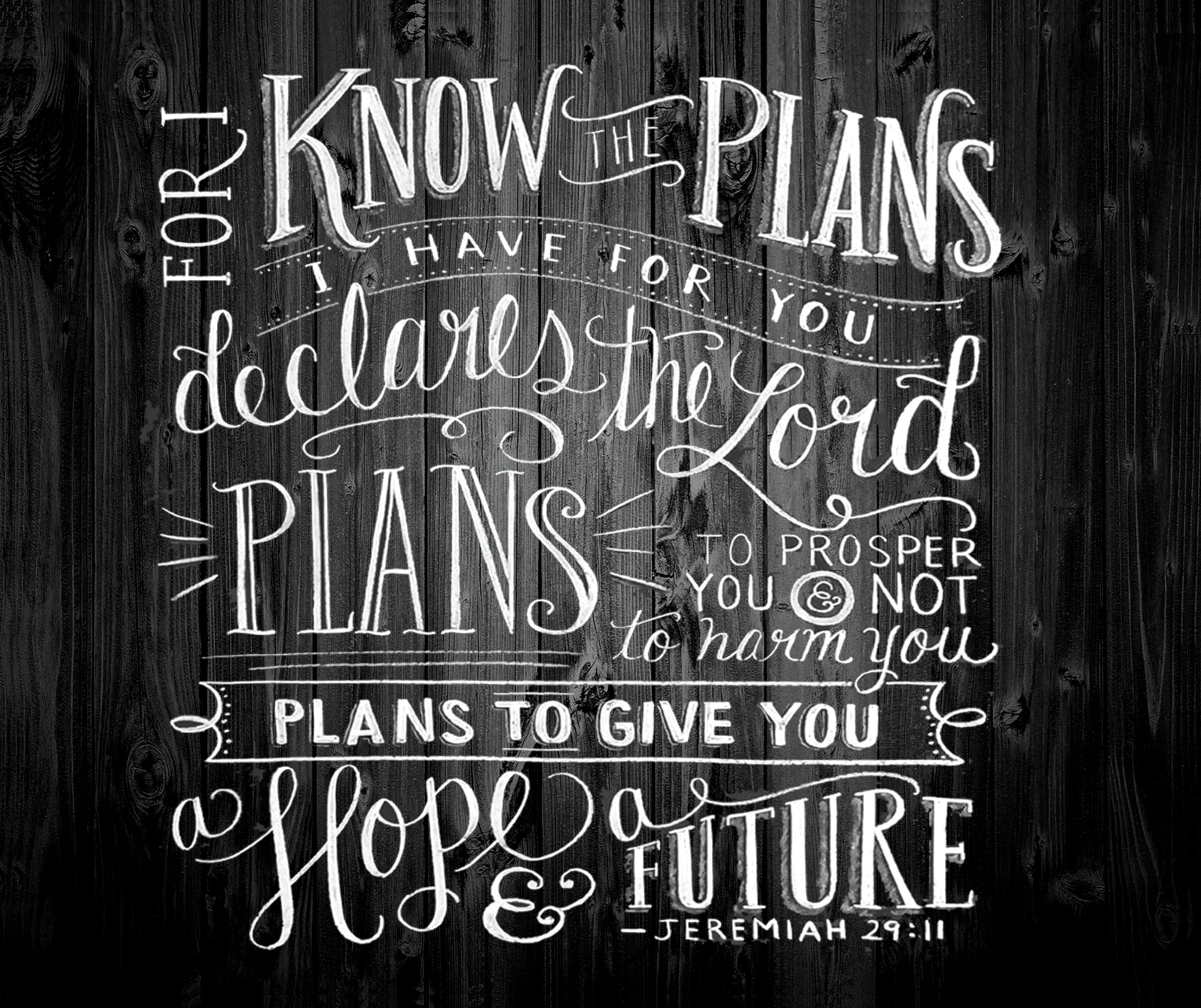 Wknoon Vintage Bible Verse Scripture Quotes Rustic Black Wood Mouse Pad, For I Know The Plans I Have For You Declares The Lord I